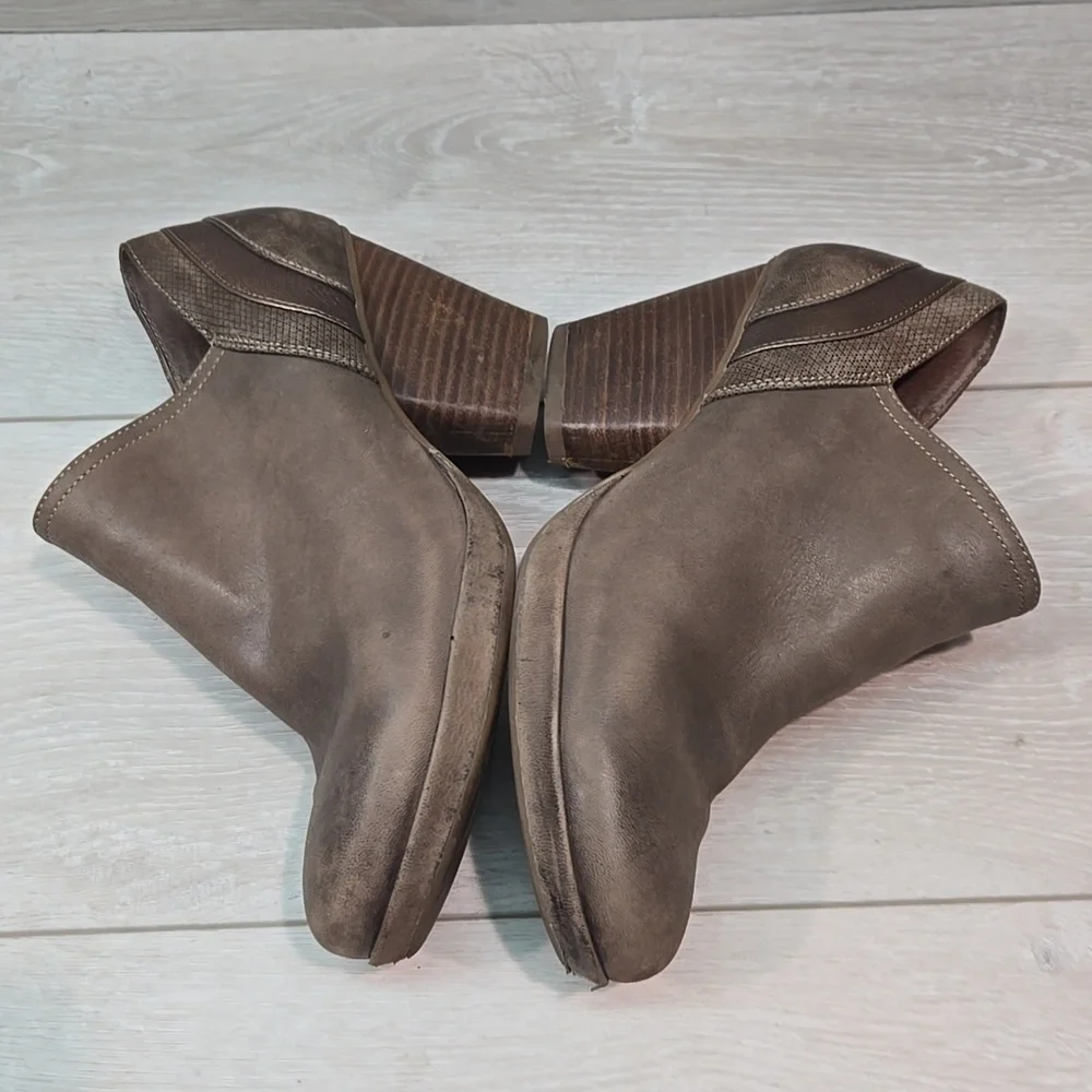 Dansko Women Marcia Ankle Leather Mule Clog shoes boots sz 39/8.5-9
